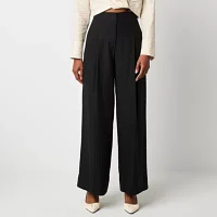 Worthington Womens Wide Leg High Rise Regular Fit Trouser