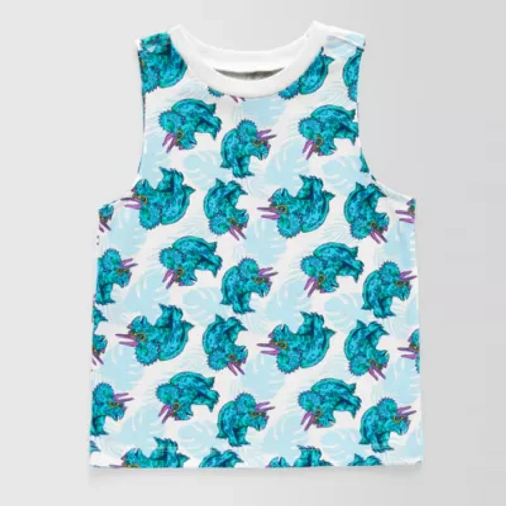 Okie Dokie Toddler & Little Boys Crew Neck Sleeveless Tank Top