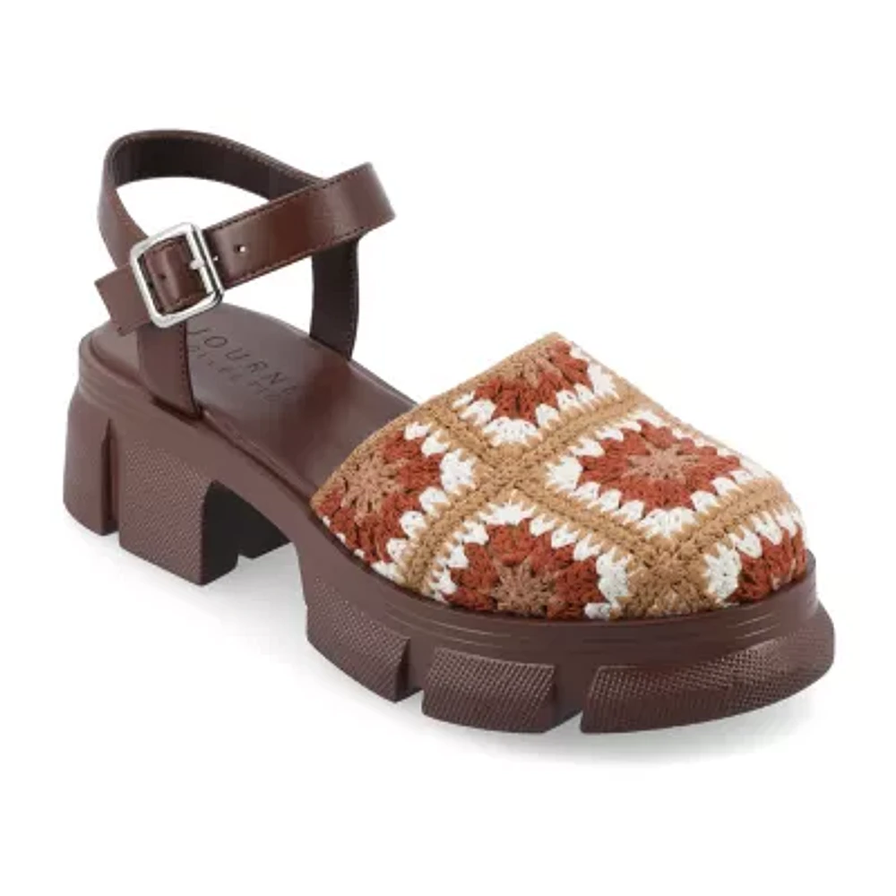 Journee Collection Womens Dorit Heeled Sandals