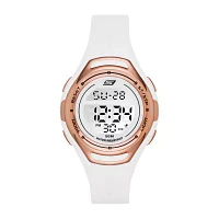 Skechers Artesia Womens Chronograph Digital White Strap Watch Sr2011