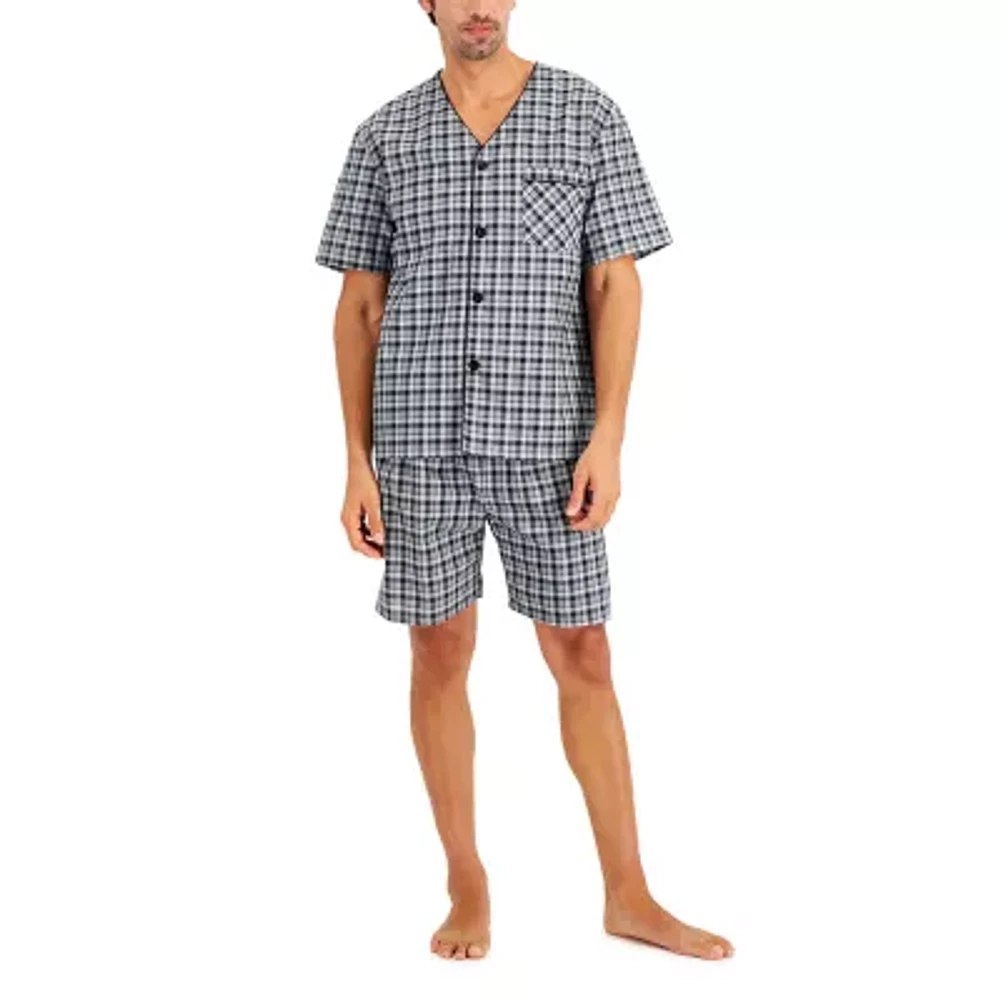 Hanes Mens Short Sleeve 2-pc. Big Pajama Sets