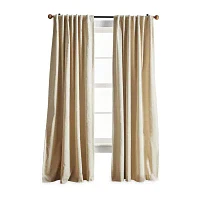 Martha Stewart Lido Rod Pocket Back Tab Blackout Set of 2 Curtain Panel