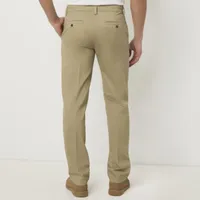 St. John's Bay Universal Wrinkle Free Easy Care Mens Straight Classic Fit Flat Front Pant