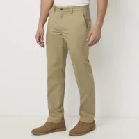 St. John's Bay Universal Wrinkle Free Easy Care Mens Straight Classic Fit Flat Front Pant