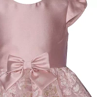 Bonnie Jean Toddler Girls Short Sleeve Cap Flower Girl Fit + Flare Dress