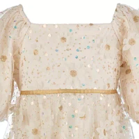 Speechless Little & Big Kid Girls Elbow Sleeve Puffed Babydoll Dress