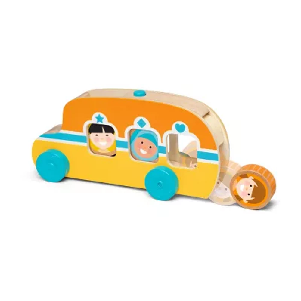 Melissa & Doug Go Tots Roll & Ride Bus Interactive Toy