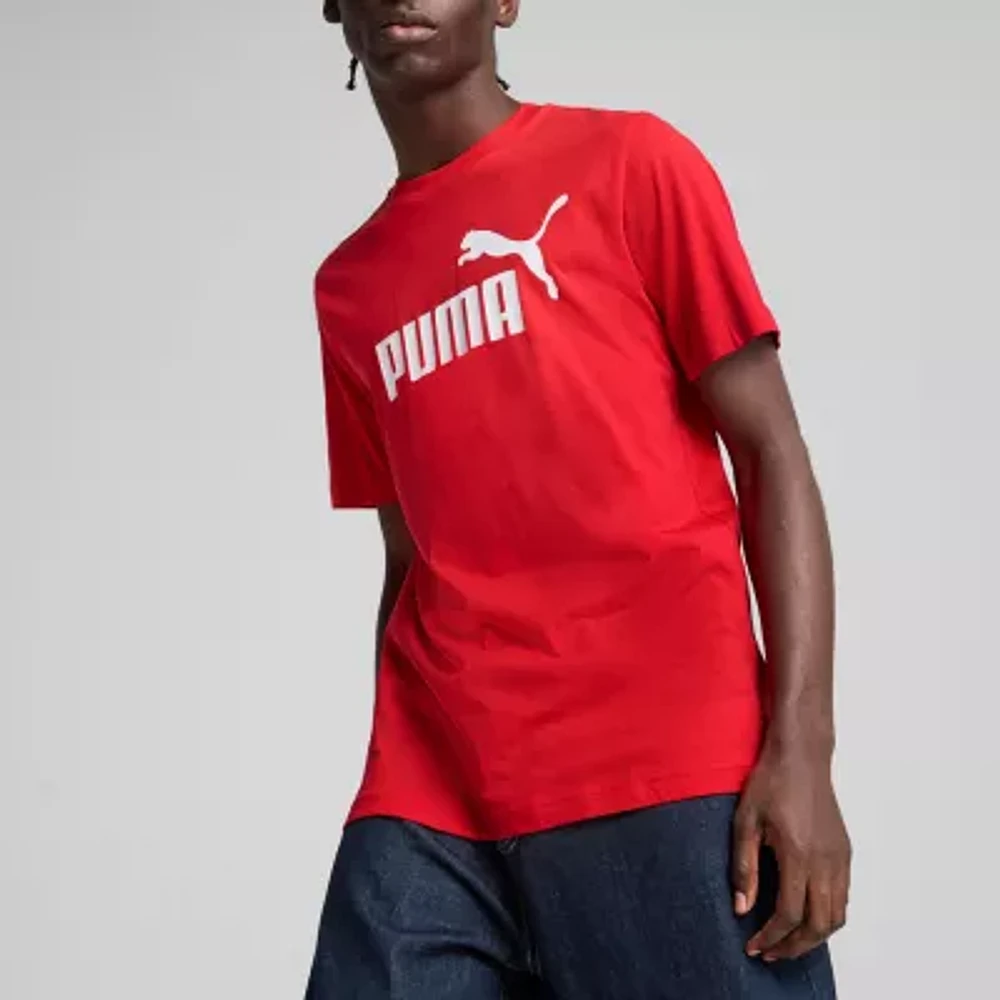 PUMA Mens Crew Neck Short Sleeve Regular Fit Graphic T-Shirt