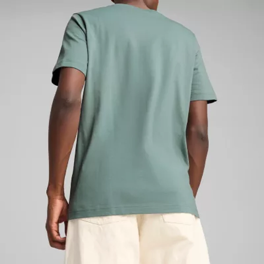 PUMA Mens Crew Neck Short Sleeve Regular Fit Graphic T-Shirt