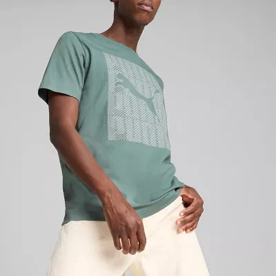 PUMA Mens Crew Neck Short Sleeve Regular Fit Graphic T-Shirt