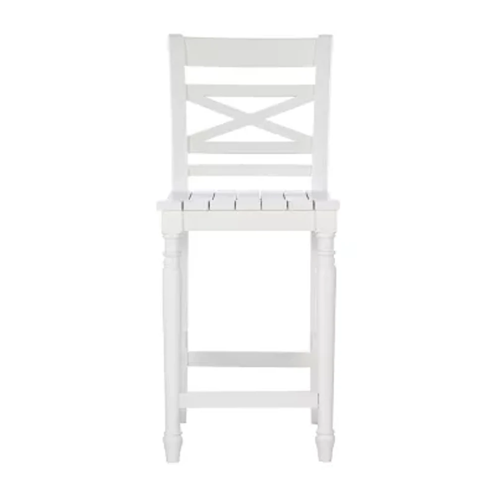Asher Bar & Counter Stools White Wood