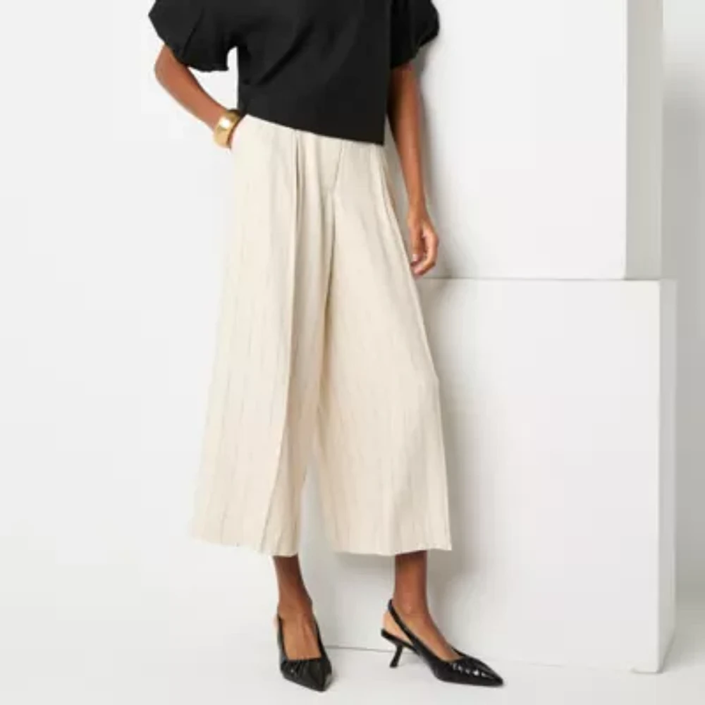 Worthington Womens Ankle Cropped Pant