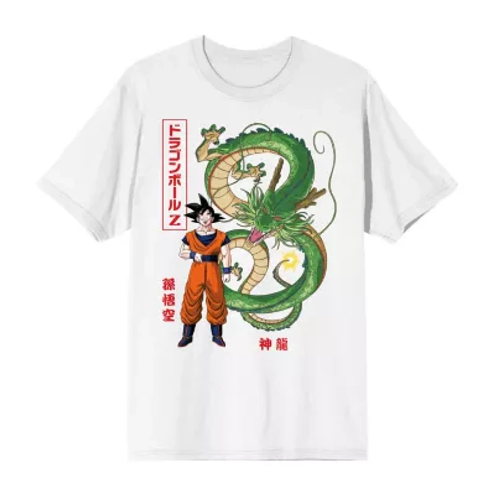 Novelty Mens Crew Neck Short Sleeve Relaxed Fit Dragon Ball Z Graphic T-Shirt