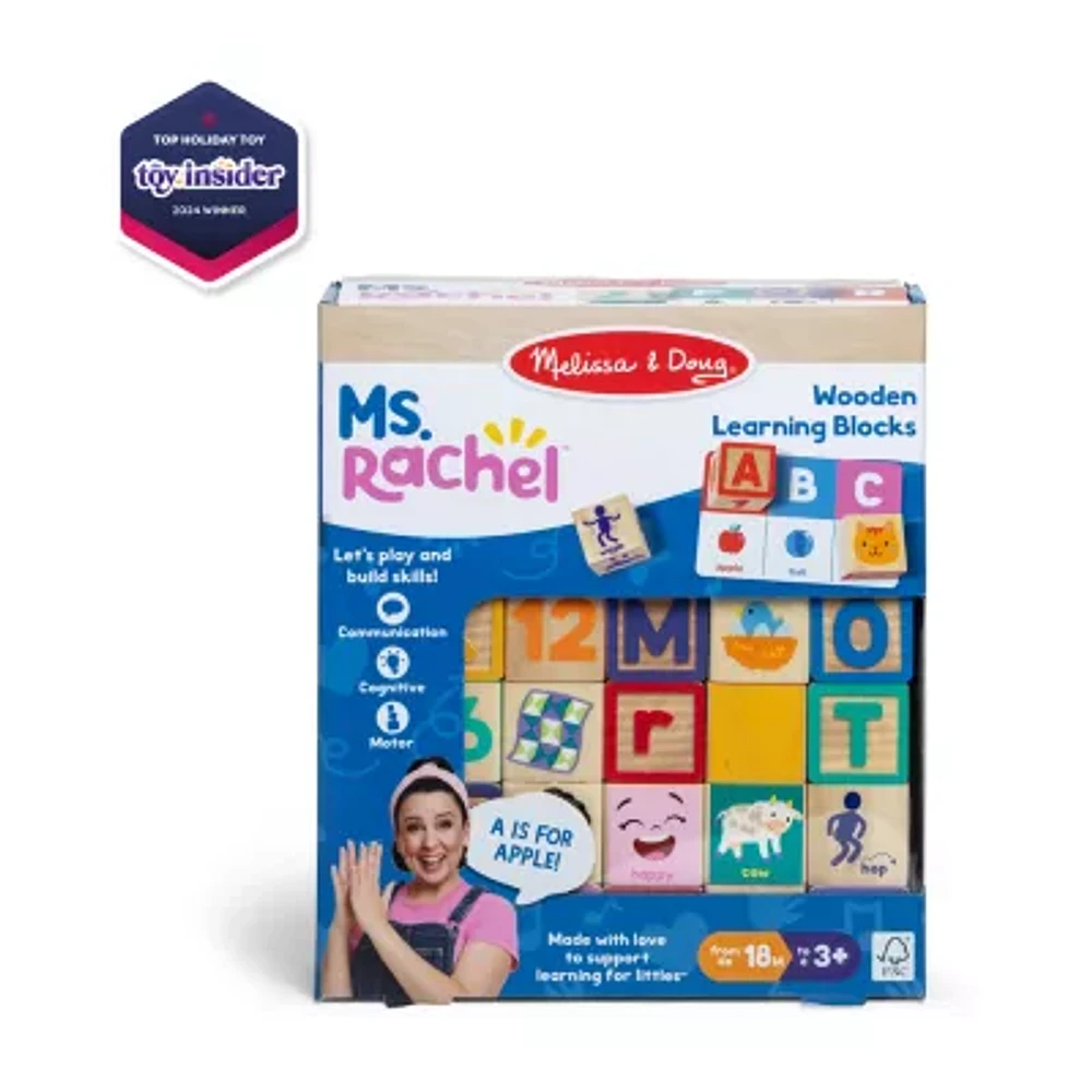 Melissa & Doug Ms. Rachel Blocks + Activity Cards Interactive Toy