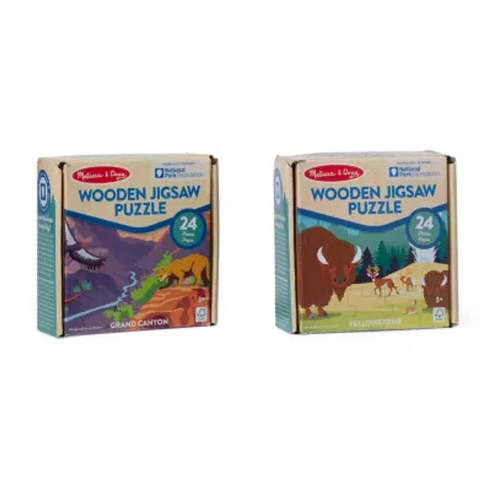 Melissa & Doug Npf 24 Piece Jigsaw Bundle 2-pc. Puzzle