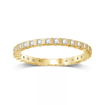 1/2 CT.T.W. Natural Diamond 14K Yellow Gold Eternity Band