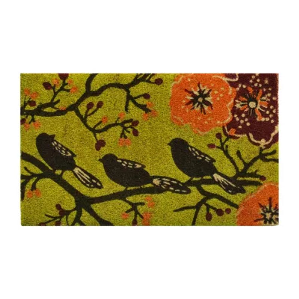 Calloway Mills Birds In A Tree Outdoor Rectangular Doormat