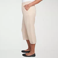 Alfred Dunner Catalina Island Womens Straight Fit Capri Pant