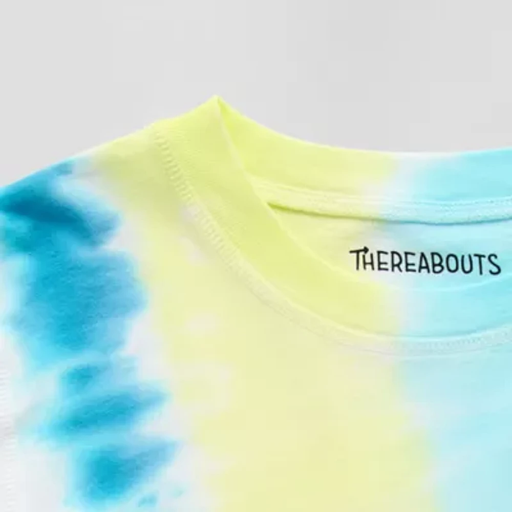 Thereabouts Little & Big Kid Boys Easy-on + Easy-off Sensory Friendly Crew Neck Short Sleeve Adaptive T-Shirt