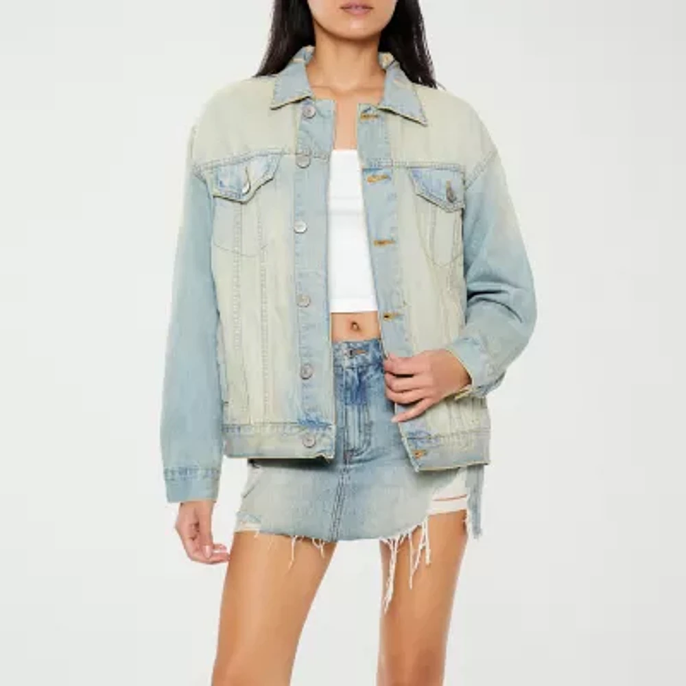 Forever 21 Womens Denim Lightweight Juniors Trucker Jacket