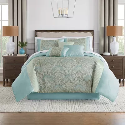 Broadhaven Sterling 7-pc. Embellished Embroidered Comforter Set