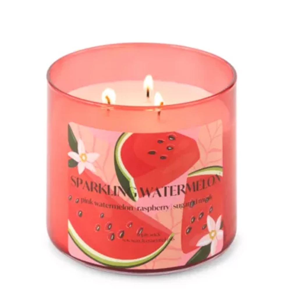 Distant Lands 14oz Sparkling Watermelon 3-Wick Scented Jar Candle