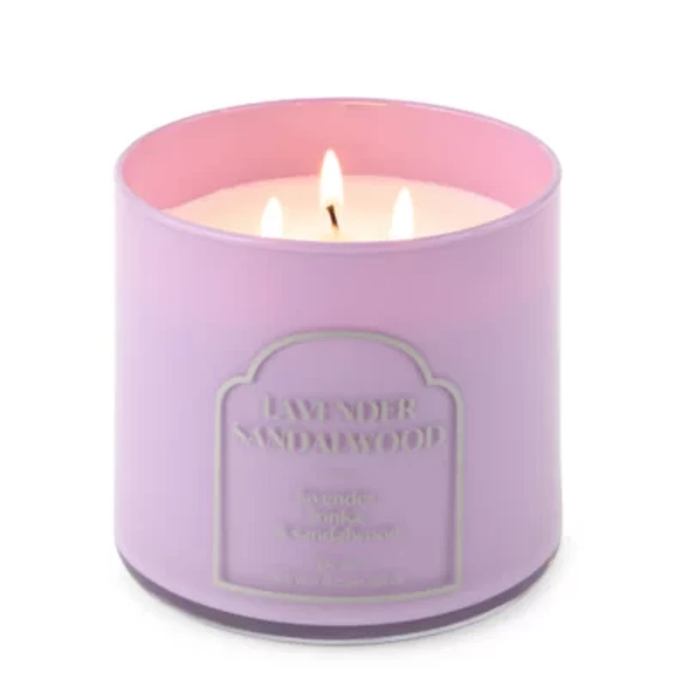 Distant Lands 14oz Lavender Sandalwood 3-Wick Scented Jar Candle
