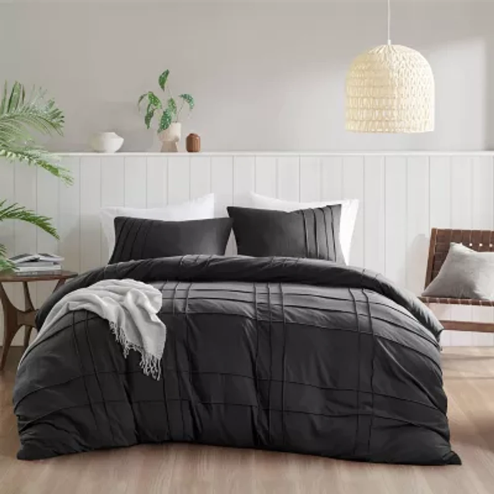 510 Design Porter Soft Wash Pleated Duvet Cover Set