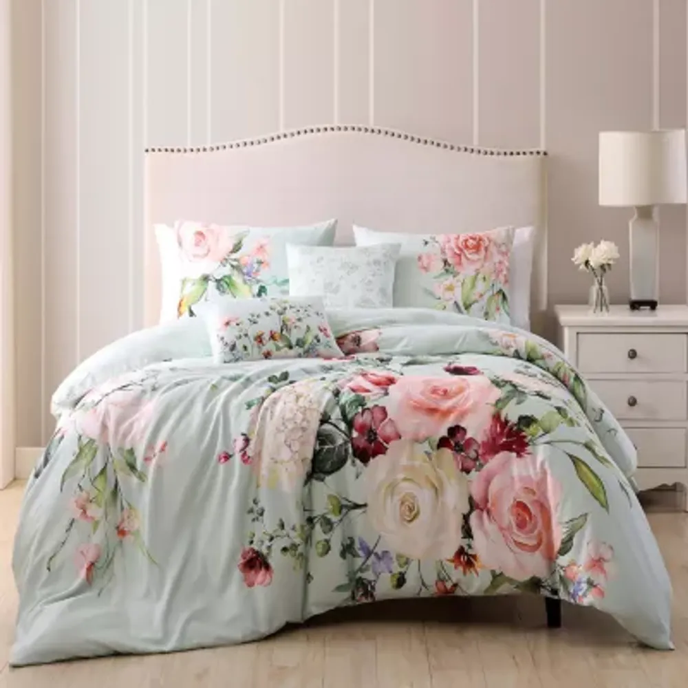 Bebejan Misty Green 5-pc. Midweight Reversible Comforter Set
