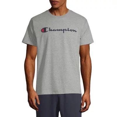 Champion Mens Crew Neck Short Sleeve Regular Fit Graphic T-Shirt