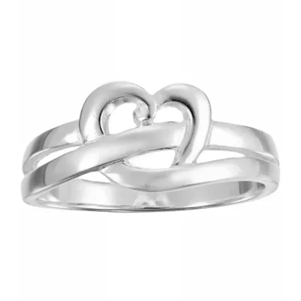 Footnotes Daughter Womens 5MM Sterling Silver Heart Band