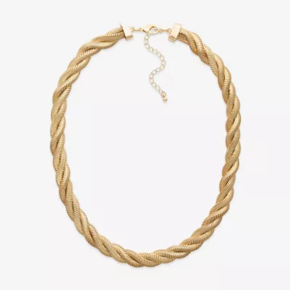 Bold Elements Womens Stainless Steel 18 Inch Snake Chain Necklace