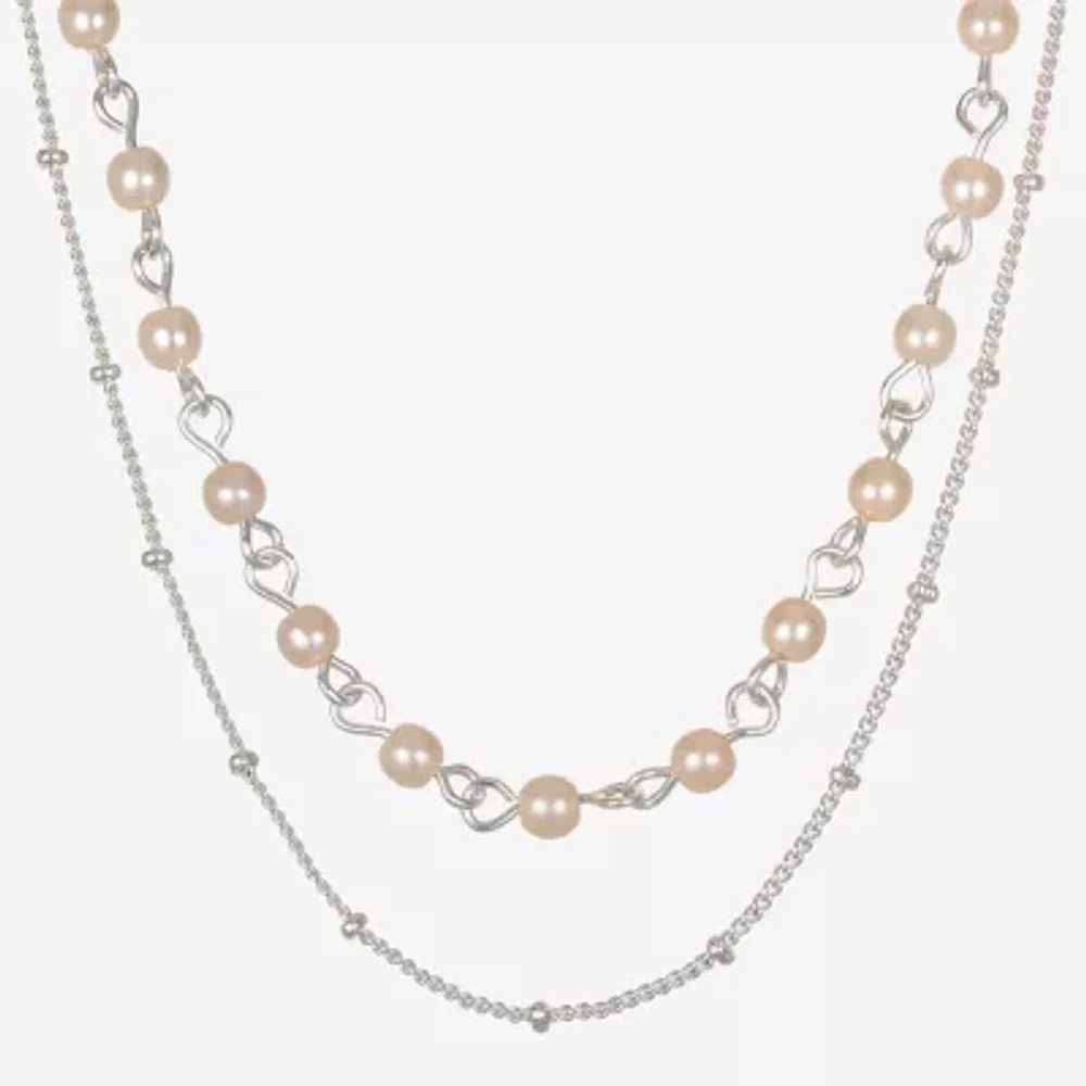 Bijoux Bar Delicates Beaded Womens 23 Inch Strand Necklace