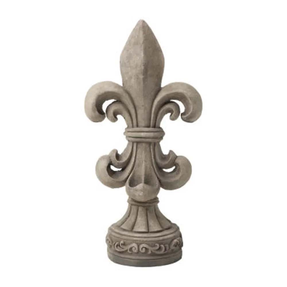 Glitzhome "27.25""H Mgo Fleur De Lis Garden" Figurine