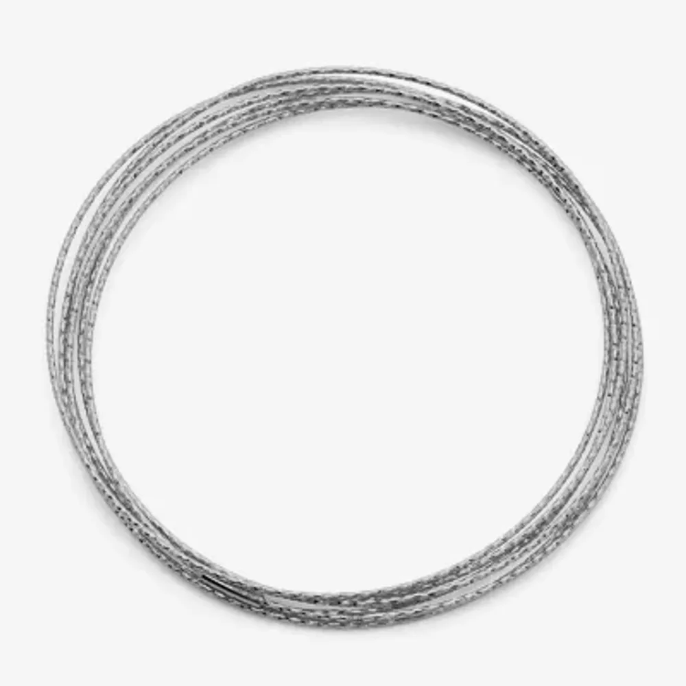 Unisex Adult Sterling Silver Bangle Bracelet