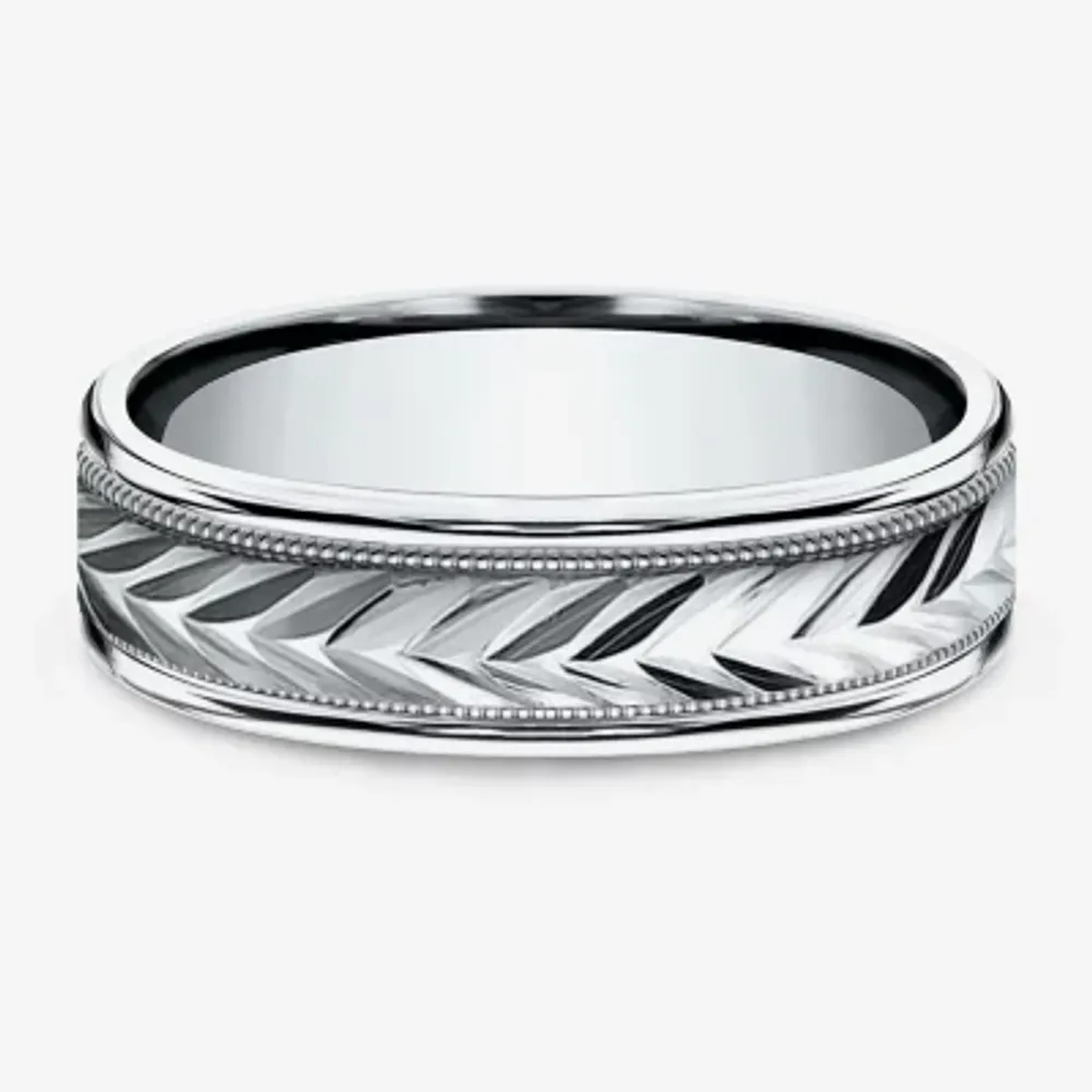 Mens 6MM 10K Gold Wedding Band