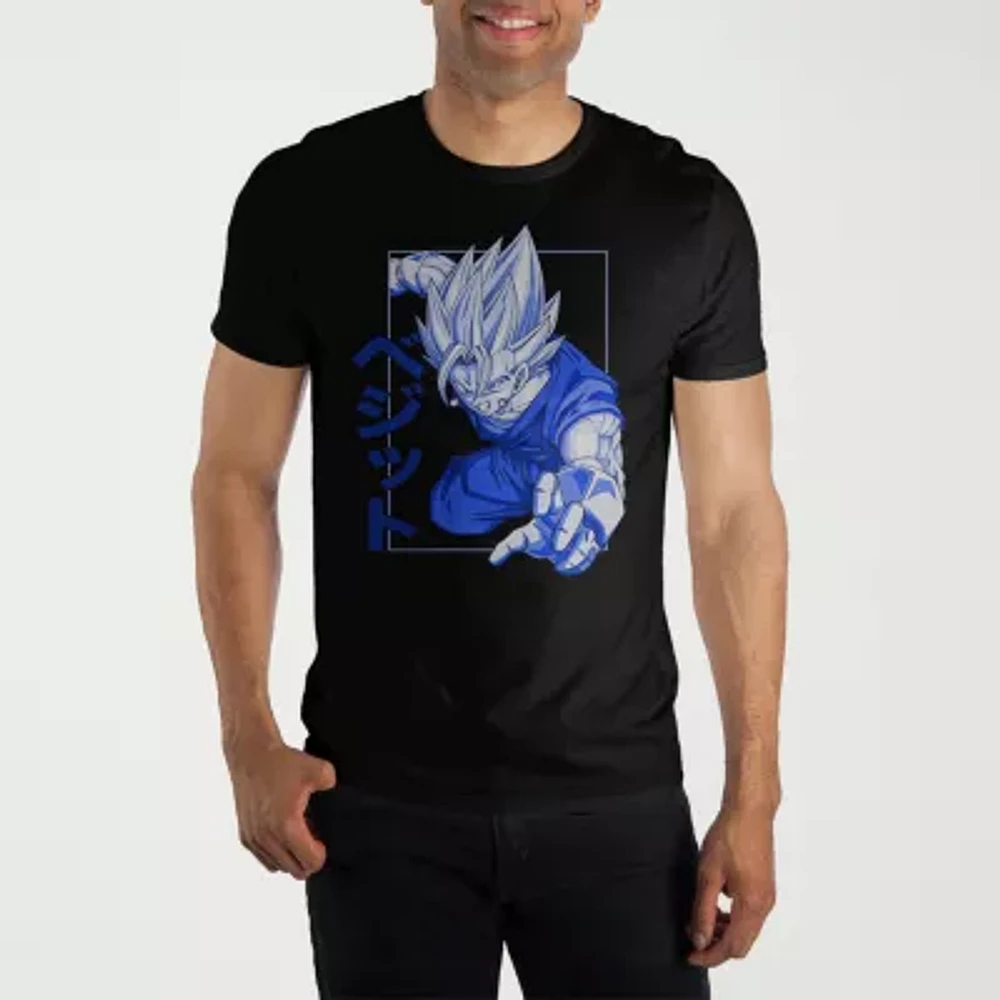 Novelty Mens Crew Neck Short Sleeve Relaxed Fit Dragon Ball Z Graphic T-Shirt
