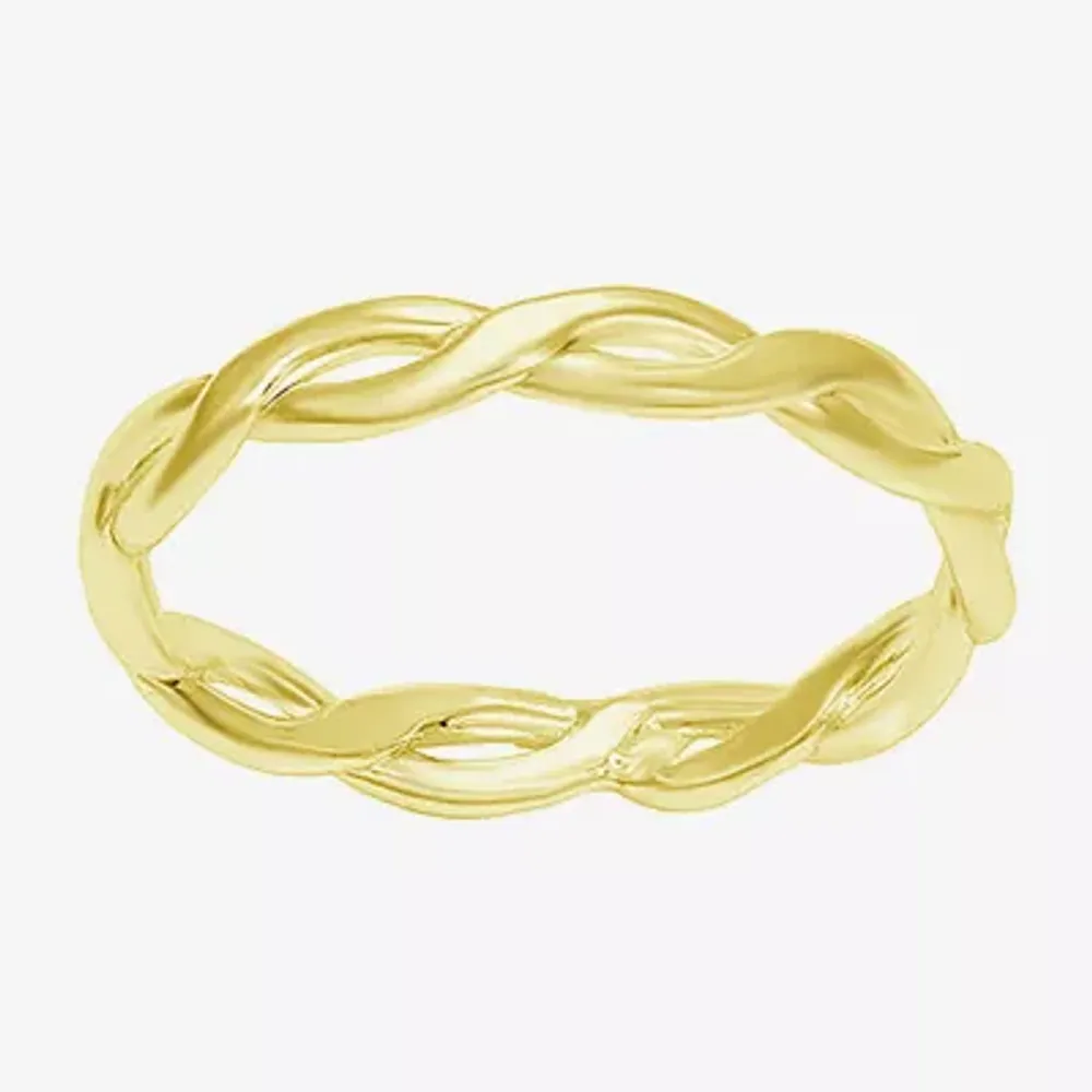 Itsy Bitsy Womens 14K Gold Over Silver Hypoallergenic Delicate Band