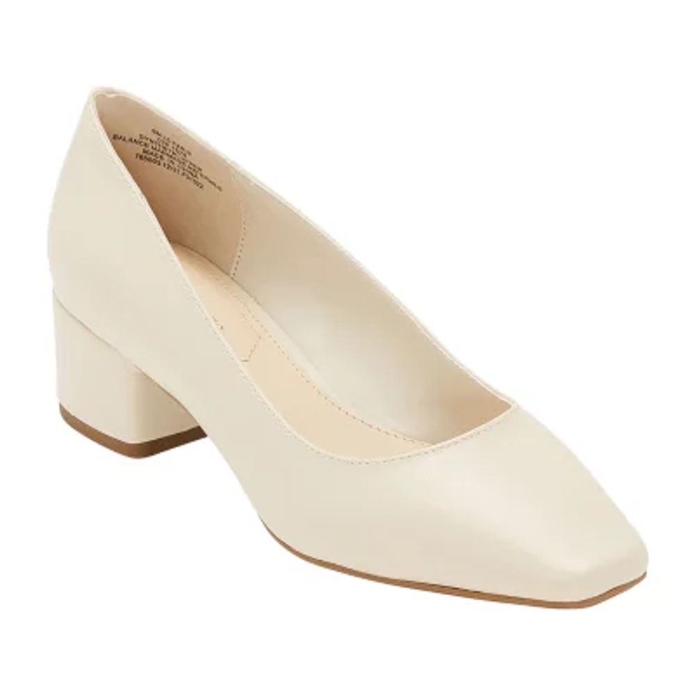 Liz Claiborne Faris Womens Closed Toe Block Heel Pumps