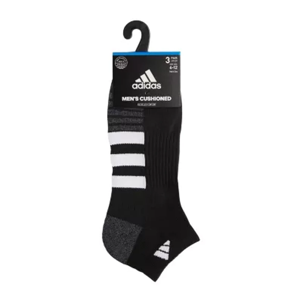 adidas Cushioned Mens 3 Pair Low Cut Socks
