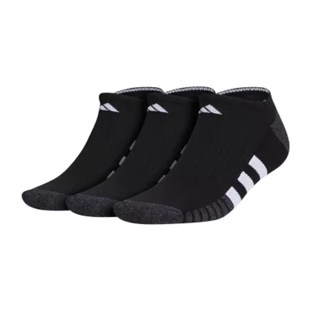 adidas Cushioned Mens 3 Pair No Show Socks
