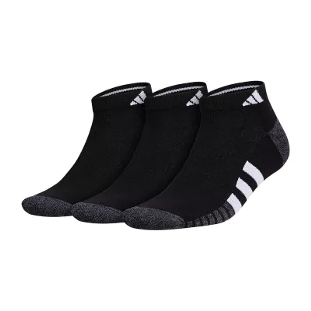 adidas Cushioned Mens 3 Pair Big and Tall Low Cut Socks