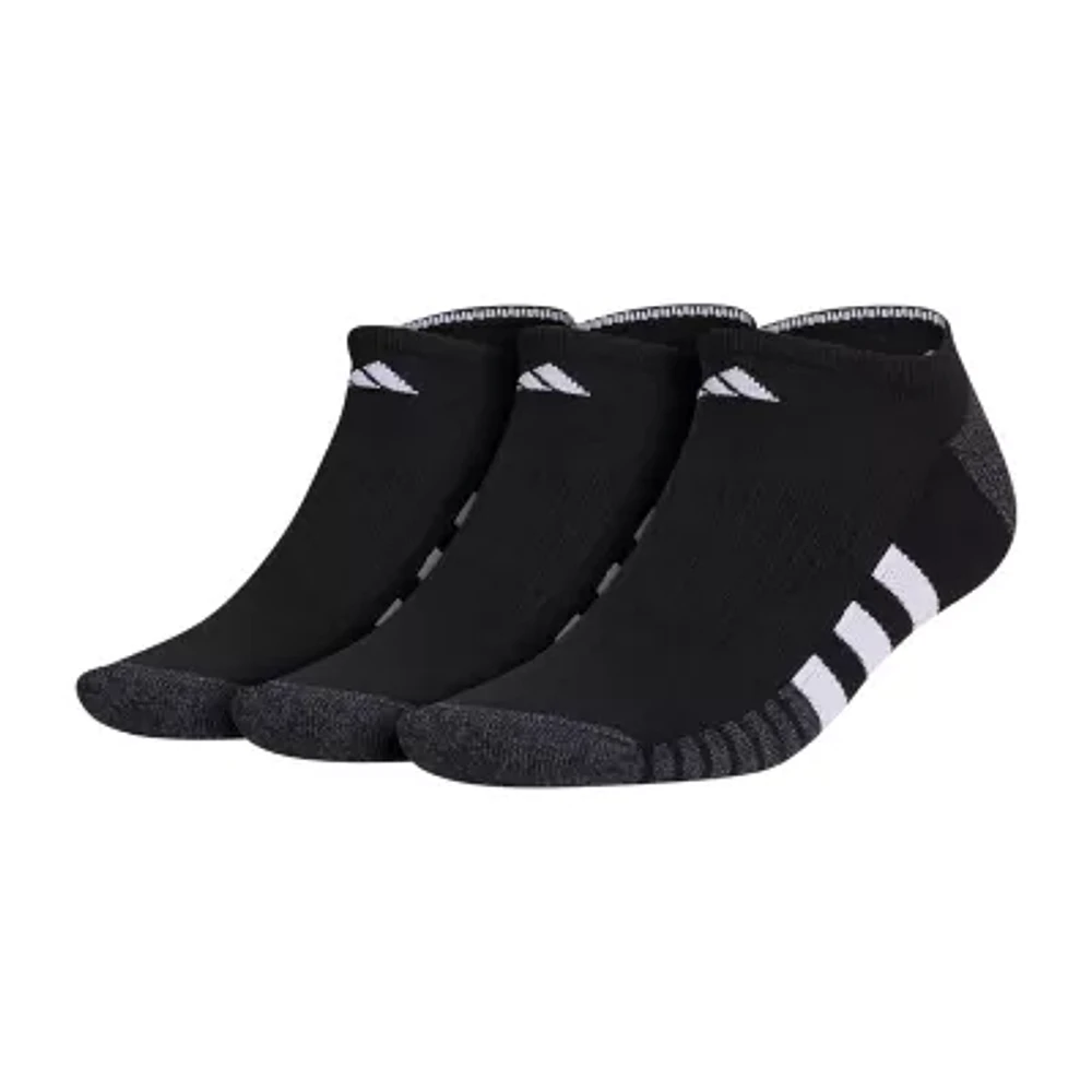 adidas Cushioned Mens 3 Pair Big and Tall No Show Socks