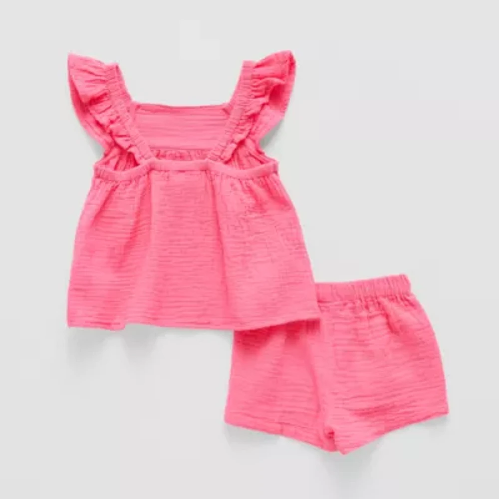 Okie Dokie Toddler & Little Girls 2-pc. Short Set