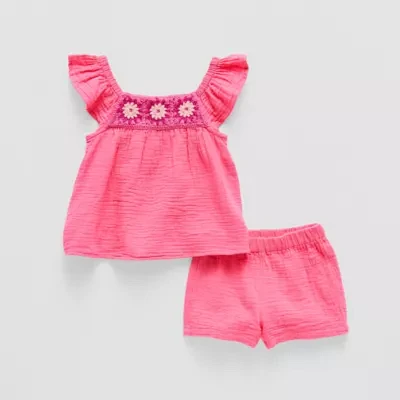 Okie Dokie Toddler & Little Girls 2-pc. Short Set