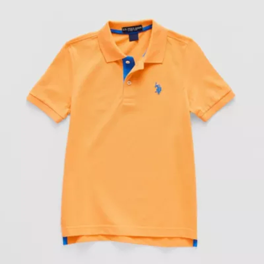 U.S. Polo Assn. Little & Big Kid Boys Short Sleeve Classic Fit Embroidered Shirt