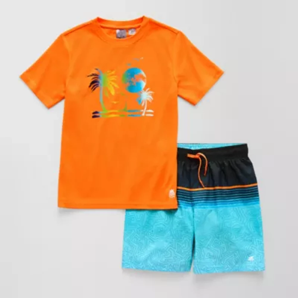 ZeroXposur Boys Quick Dry 2-pc. Rash Guard Set