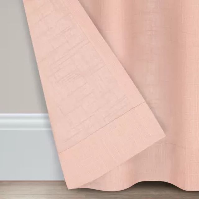 Fieldcrest Arden Solid Cotton Grommet Top Sheer Single Curtain Panel
