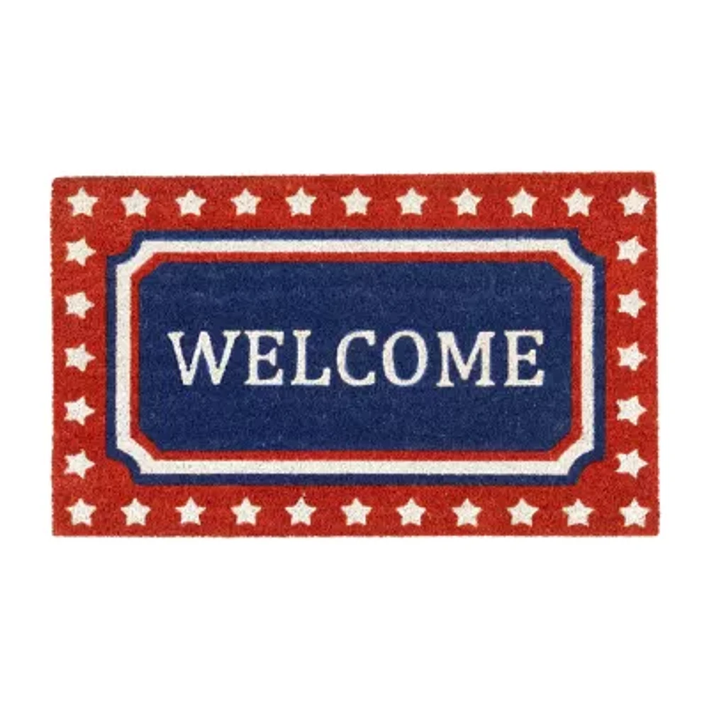 Northlight Americana Coir Outdoor Indoor Rectangular Doormat