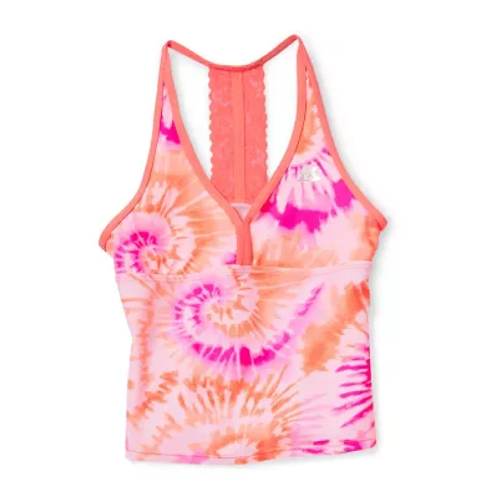 ZeroXposur Big Kid Girls Tie Dye 3-pc. Tankini Set